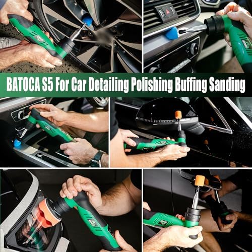 BATOCA S5 Cordless Mini Car Polisher Buffer Sander Rotary & Dual Action