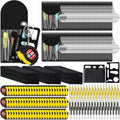 288 Pcs Mini Screwdriver Tape Keychain Set Multitool Pen Card Father's Gifts Bulk Mini Tool Set for Adult Men Dad (Yellow,Black)