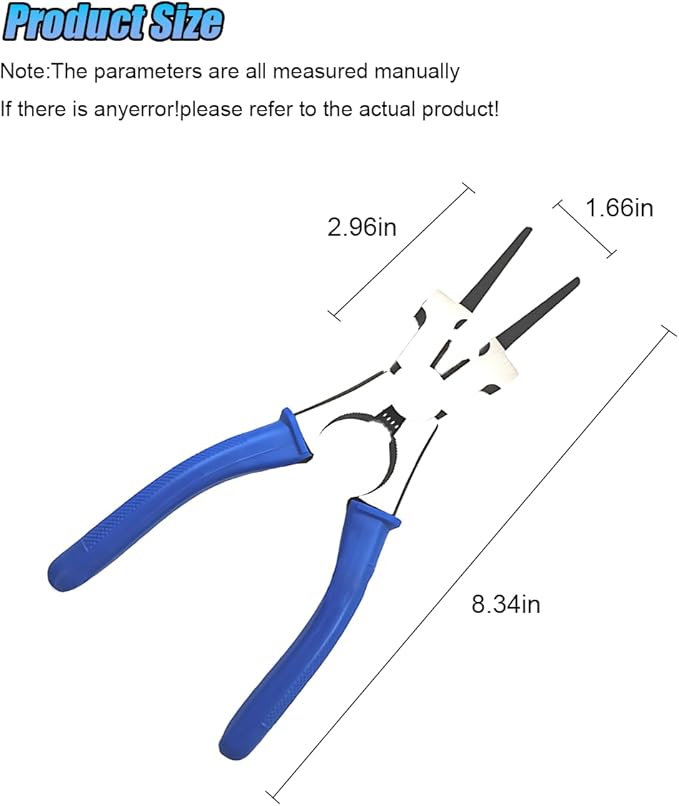 ZIMISI 8"MIG Welding Pliers, Multi-Functional Welding Tool Plier Clip with Anti-Slip Handle, High Carbon Steel Anti-Rust Welder Plier with Long Nose, Fits Scraping, Wire Cutting (Blue)