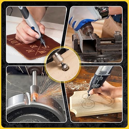20Pcs Carbide Burr Set - 1/8" Shank Tungsten Die Grinder Bits, Double Cut - Compatible with Dremel & Milwaukee - Cutting, Engraving, Deburring - Rasp Accessories - Metal, Steel, Aluminum