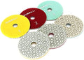 3 Step Diamond Polishing Pads 4 inch Granite Marble Polishing Kit
