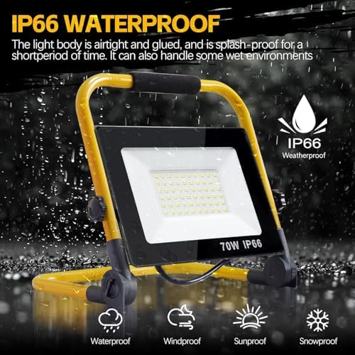 22000Lumen LED Work Lights with Stand (yellow-1-head)