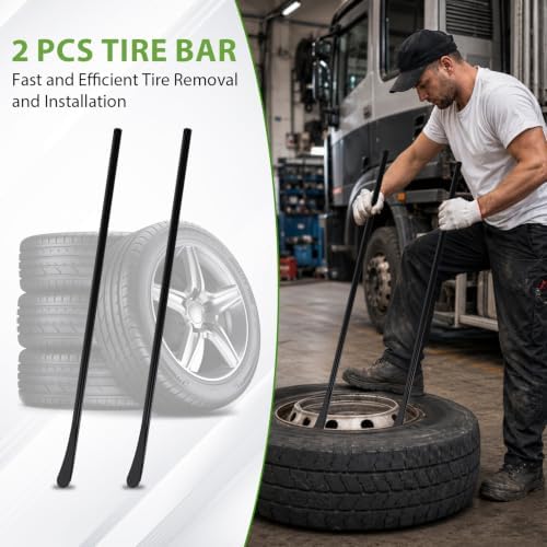 2 PCS 30inch Tire Iron, Tire Bead Breaker Tool