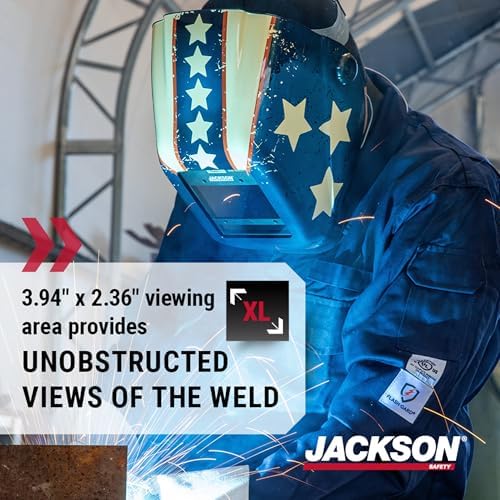 Jackson Safety Insight Auto Darkening Welding Helmet, ADF Hood - ANSI Z87.1