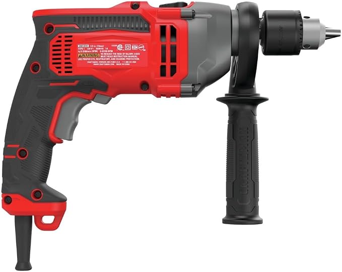 CRAFTSMAN CMED741R 7 Amp 1/2 in. Corded Hammer Drill (Renewed)