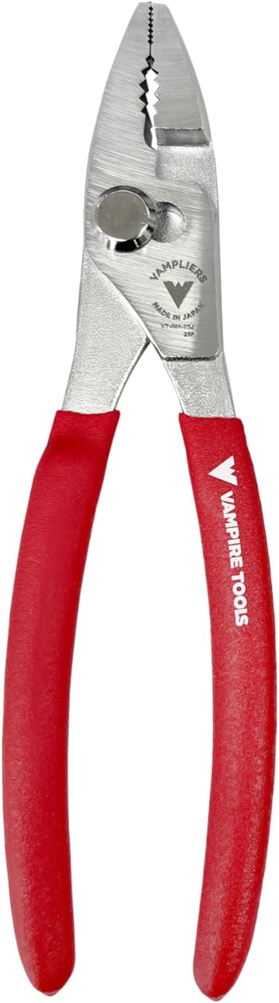 VAMPLIERS 2-PC Screw Extractor Pliers 7.5" Long Nose + 7" Slip Joint Pliers | Gift Box Set Made in Japan, Patented, High Carbon Steel, For Confined Spaces, Removes Damage Screws, Non-Slip Jaws, Gift Idea