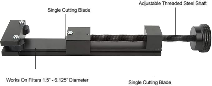 KIMISS Oil Filter Cutter Tool 81031, Aluminum, 1.5in to 6.125in, Universal Compatibility, Oil Filter Removal Tool
