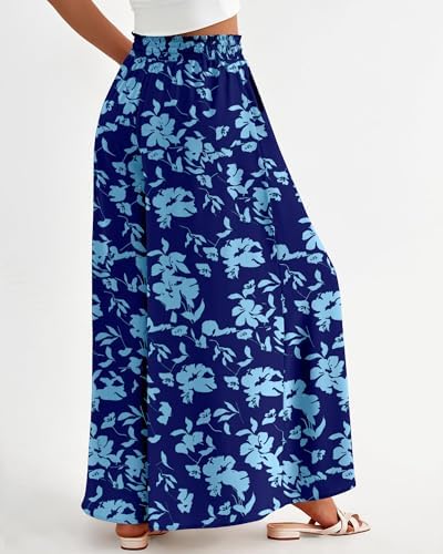 BTFBM Wide Leg Flowy Palazzo Pants for Women