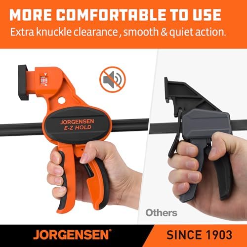 JORGENSEN E-Z Hold 2-Pack 18" 300LBS Load Indicator Woodworking Bar Clamps