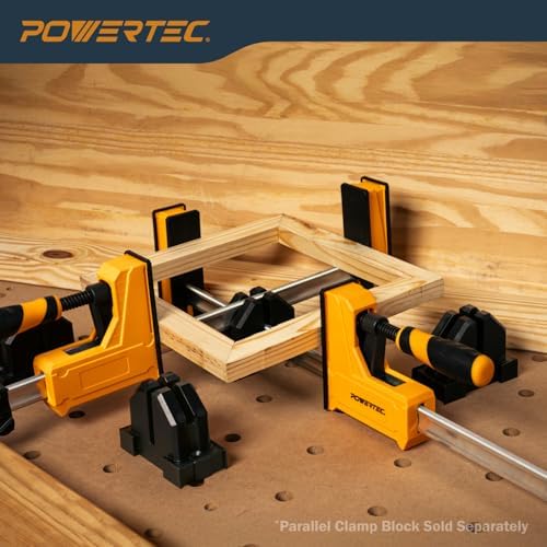 POWERTEC 71602-P4, 8PK, Woodworking Parallel Clamps 48-Inch | Jaw Bar Clamp Spreader Tool