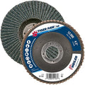 Weiler 51161 Tiger Paw XHD Super High Density Abrasive Flap Disc, Type 27 Flat Style, Phenolic Backing, Zirconia Alumina, 4-1/2" Diameter, 7/8" Arbor, 40 Grit, 12000 RPM (Pack of 10)