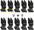 55PCS Multi Tool Blades Kits, Professional Universal Oscillating Tool Blades for Wood Plastic Metal, Quick Release Oscillating Saw Blades Fit Dewalt Ryobi Milwaukee Rockwell Fein