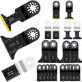 20 Pcs Titanium Oscillating Saw Blades Compatible with Star-Lock Tools
