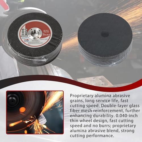 findmall 25 Pack 4" x.040 x5/8" Cut Off Wheel Aluminum Oxide