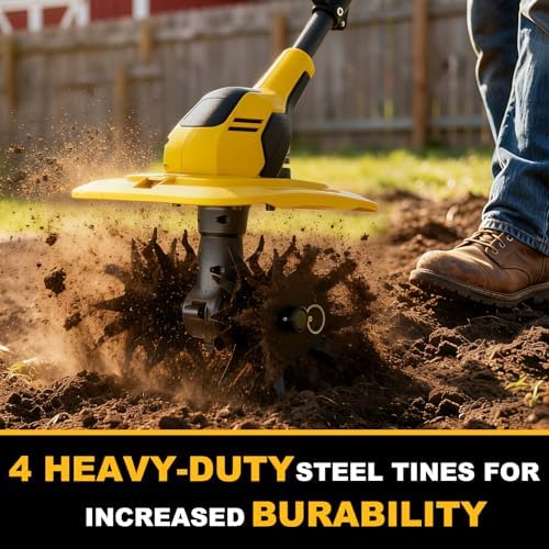 Cordless Tiller Cultivator for DeWalt 20V MAX (Bare Tool)