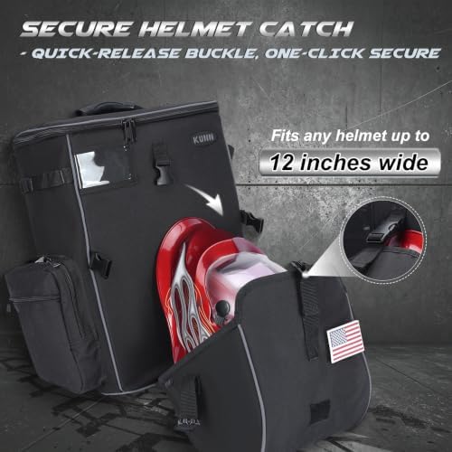 KUNN Welding Backpack, 41L Welder Bag with Helmet Holder for Tools & Helmet