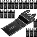 50Pcs Multitool Blades Set – Oscillating Saw Blades and Multi Tool Blades for Wood&Soft Metal with Quick Release Interface,Fits DeWalt,Milwaukee,Makita,Dremel,Ryobi,Craftsman,Fein,Bosch OIS and More