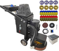 Electric Concrete Floor Grinder Ground Polishing Machine with 20L Vacuum Dust Collector Concrete Surface Grinder 4 Grinding Discs for Old Ground Restoration 220V with Bulit-in Fan