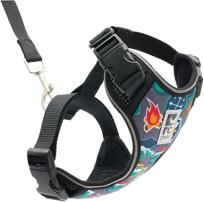 RC Pets Adventure Kitty Cat Harness | Adjustable Airmesh Vest with D-Ring and 6ft Leash for Walking and Travel | Trail Badges, Small