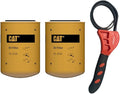 Caterpillar 1R-0734 Engine Oil Filter w/IHD Strap Wrench Bundle (2)