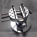 Mini Profile Bench Vise, 360° Rotatable Clamp Vise Work Table for Warhammer 40K Action Figure, Military Figure, Gundam Model, Silver, TQ-01