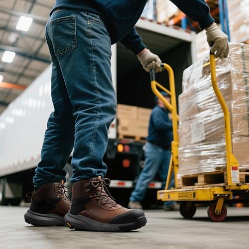 NORTIV 8 Composite Toe Work Boots for Men Waterproof