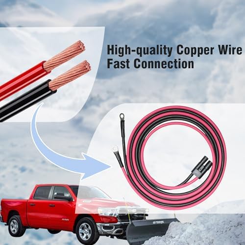 HYD01684 HYD01690 Power Ground Cable Kit for BOSS Snow Plows