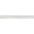 Starrett Blade Only for Combination Squares, Sets and Bevel Protractors - Ideal for Woodworking and Metalworking - 24" Length, Satin Chrome Finish, 16R Graduation - CB24-16R