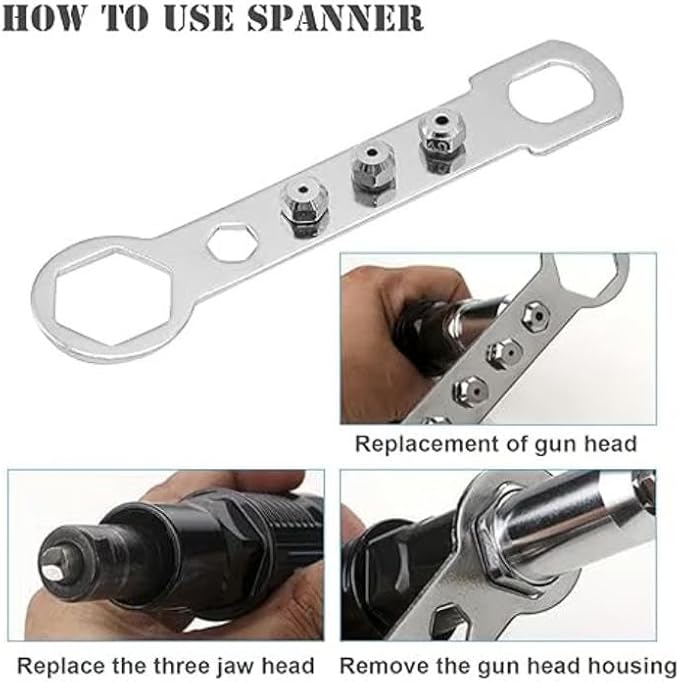 Professional Electric Rivet Gun Adapter Kit, Electric Rivet Adapter for Drill, Electric Rivet Nut Gun Drill Adapter, Practical Power Tool Accessories