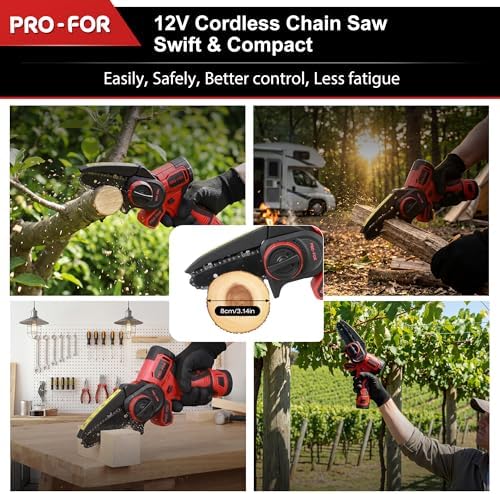 12V Brushless Combination Power Tool Kit, 3-in-1 Cordless Multi-Head System with Mini Chainsaw, Belt Sander, Blower, Interchangeable Heads for DIY & Home Workshop