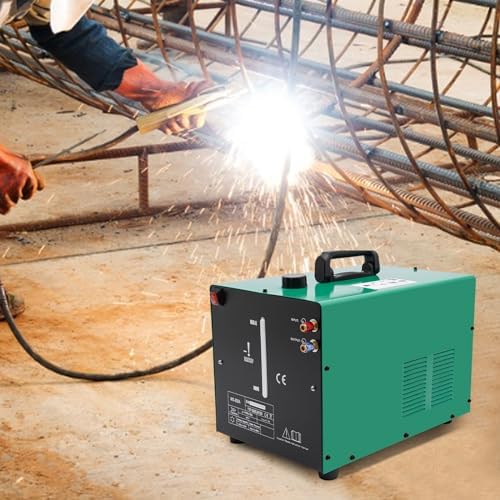 TIG Welding Water Cooler,18L Welder Torch Water Cooling System,110V 370W Welder Torch Water Cooler,7L-9L/min Rated Water Flow with Flow Alarm (18L)