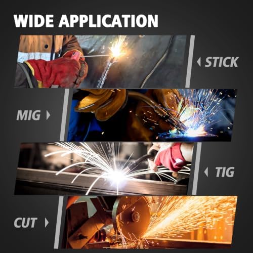 Welding Helmet, Large Viewing Screen 4.05"X3.54" Auto Darkening Welding Helmet True Color Solar Power 4 Arc Sensor Wide Shade 4~5/8-9/13 for TIG MIG Arc Weld Grinding Welder Mask(Colorful)