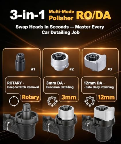 Cordless Mini Buffer Polisher Compatible with Dewalt 20V Battery-8 Speed