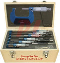 6 PC Micrometer Outside OD 0-6" (0-152mm) 0.0001 Precision 1"-5" Stick