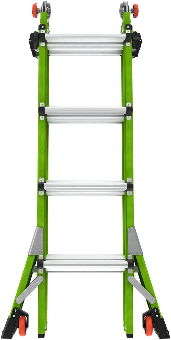 Little Giant Ladder Systems Dark Horse 2.0, M17, 17ft, Multi-Position Ladder, Fiberglass, Type 1A, 300 lbs Weight Rating, (16117-001)