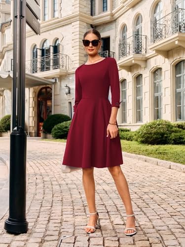 GRACE KARIN Work Dresses for Women Fit and Flare Midi Dress