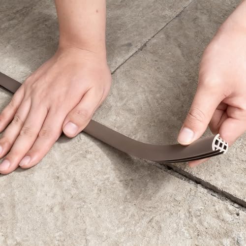 Flexible EPDM Rubber Strip (25 ft Long x 3/4 inch Wide) - Concrete Crack Repair & Replacement, Weather & Aging Resistant Expansion Joint Filler for Driveways, Sidewalks