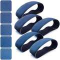 6x48 Inch Sanding Belts 10 Pcs (5 Grit, 2 Each of 80, 120, 150, 240, 400 Grits) Heavy Duty Belt Sander Zirconia Belt Sander Paper for Wood, Metal, Stainless Steel, Automotive, and Furniture