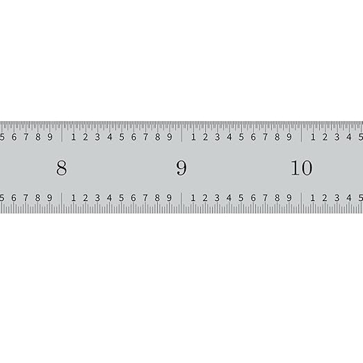 PEC Tools 18" Flexible Steel Rule, Designed for High-Accuracy Industrial Environments, Made in USA
