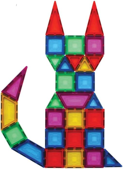 POPULAR PLAYTHINGS Mag-Snaps Magnetic Construction Set, Stem Building Toy for Kids Ages 3 & Up, Gifts for Children and Classrooms - 100 Pieces