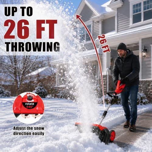 Electric Snow Shovel Cordless 16 Inch Compatible with Milwaukee M18 Battery