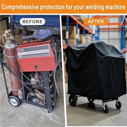 Welding Cart Cover, Fits TIG MIG 3-Tier Weldeing Cart .