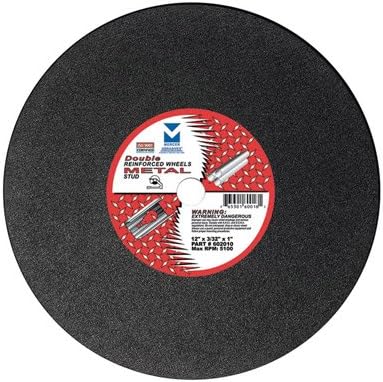 Mercer Abrasives 20” x 5/32” x 1” Chop Saw Wheel – Metal Cutting (10/Box) - 600110