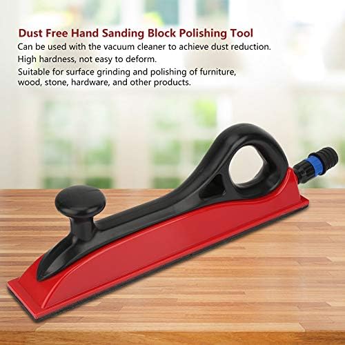 Hand Sanding Block Dust Extraction Plastic Grinding Block Polishing Tool 2.8×16.5in