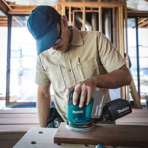 Makita XOB01Z 18V LXT Lithium-Ion Cordless 5" Random Orbit Sander, Tool Only (Renewed)