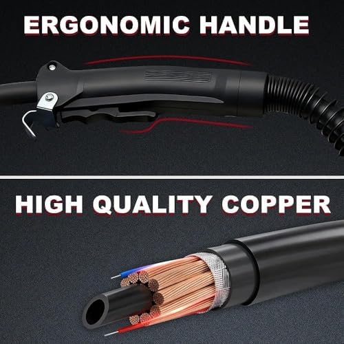 10ft MIG GUN Replacement for Tweco Fusion 140 180 for ESAB Rebel EMP 205ic 210 215ic & Fabricator 141i W1003141 & EM 210 & FIREPOWER 1444-1200 FP-200 MIG welder