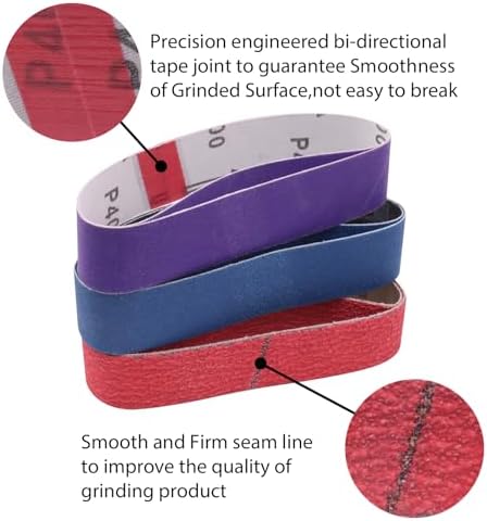 1.2 x 13 Inch Replacement Knife Sharpener Sanding Belt, 16 Pack