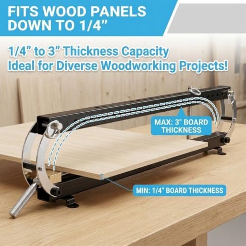 24" 2-Pack 4-Way Pressure Steel Parallel Panel Clamps for Cabinets