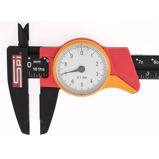 SPI 31-415-3 Shockproof Super Polymid Metric Dial Caliper: 0mm to 150mm Range