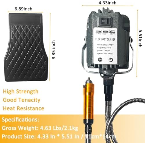 1000W Carve-Buffing Electric Flex Shaft Rotary Tool Hanging Grinder